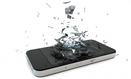 Broken cell phone