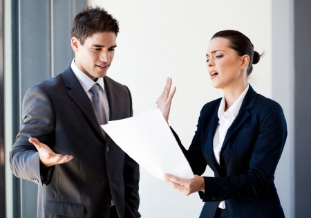 Arguing coworkers