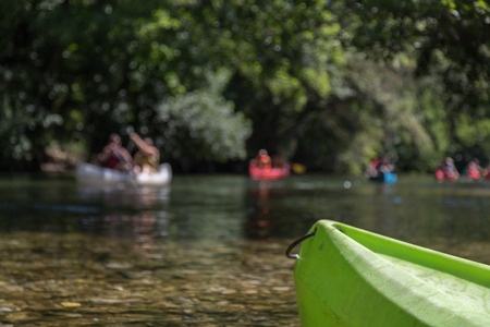 Canoeing blurry picture